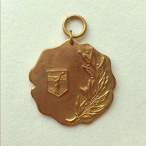Vintage Volleyball Medal Charm #33